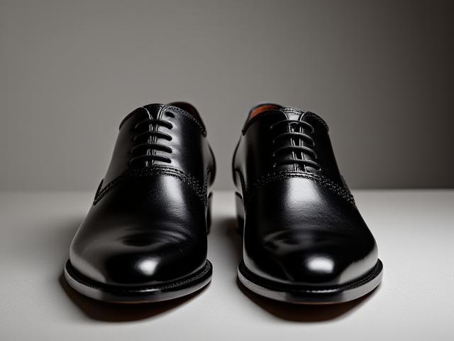 エレガントな革製のドレスシューズ